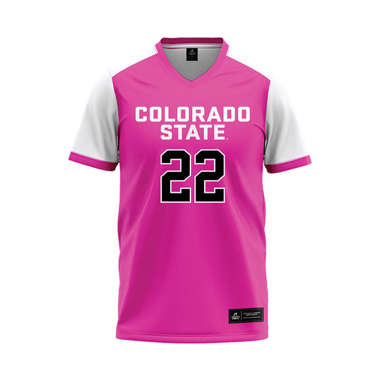 Colorado State - NCAA Softball : Kyra Smith - Pink Baseball Jersey-0