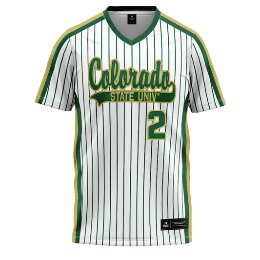 Colorado State - NCAA Softball : Jaclyn Smith - Pin Stripe Baseball Jersey
