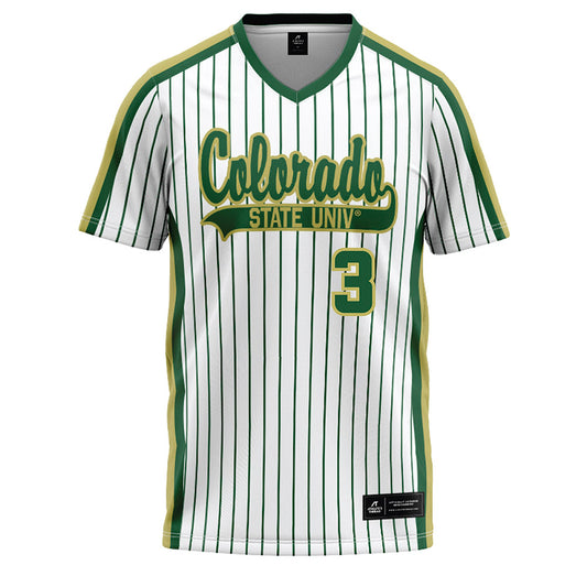 Colorado State - NCAA Softball : Morgan Crosby - Pin Stripe Baseball Jersey