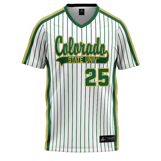 Colorado State - NCAA Softball : Allyson Moody - Pin Stripe Baseball Jersey
