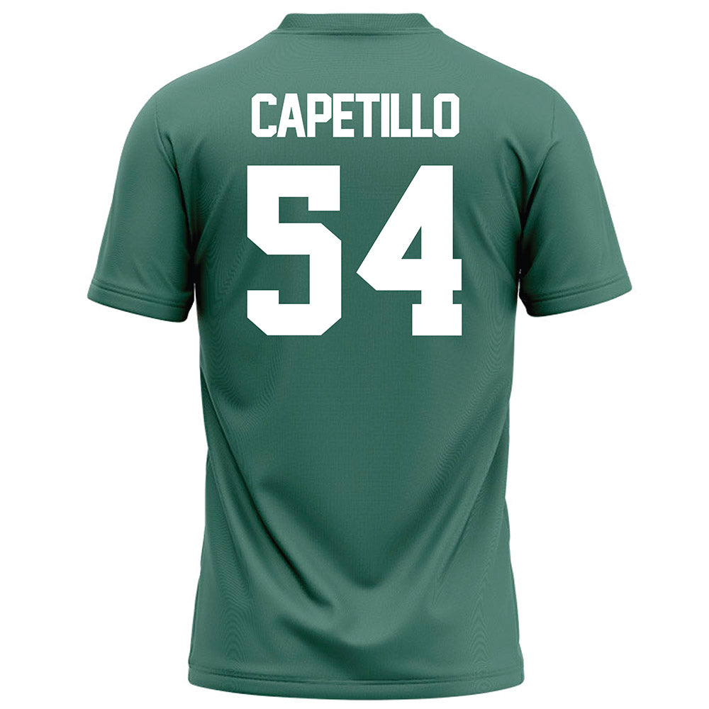 OKBU - NCAA Football : Landen Capetillo - Green Football Jersey-1