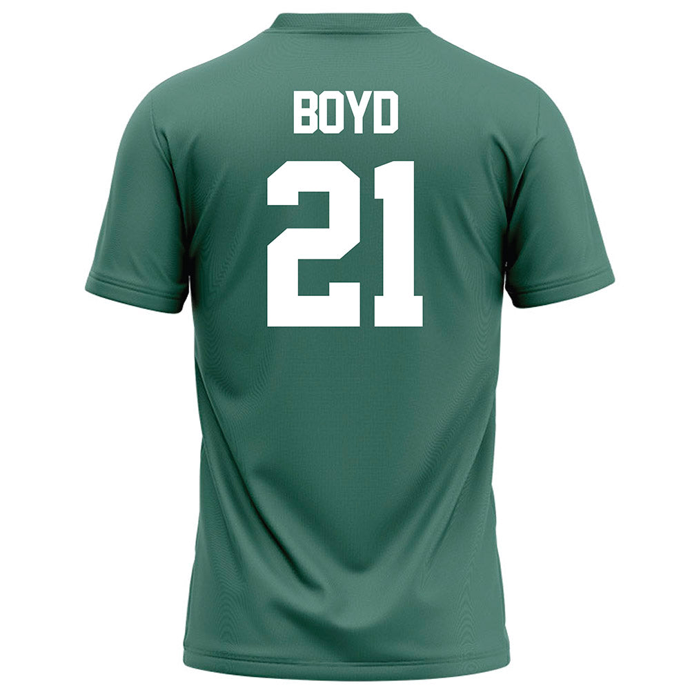 OKBU - NCAA Football : Caden Boyd - Green Football Jersey