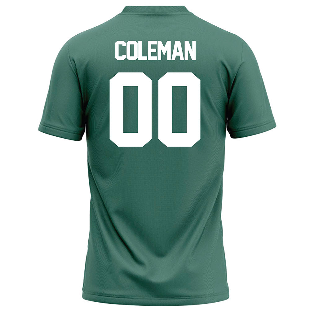 OKBU - NCAA Football : Anthony Coleman - Green Football Jersey-1