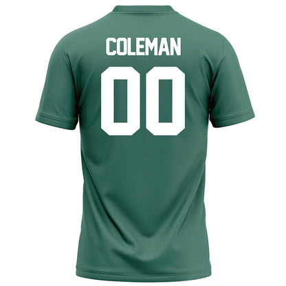 OKBU - NCAA Football : Anthony Coleman - Green Football Jersey-1