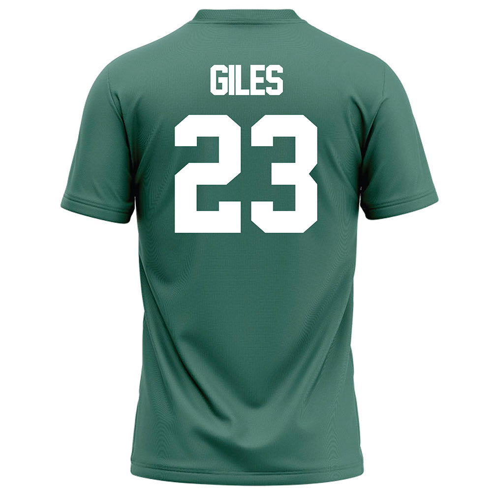 OKBU - NCAA Football : Caleb Giles - Green Football Jersey-1