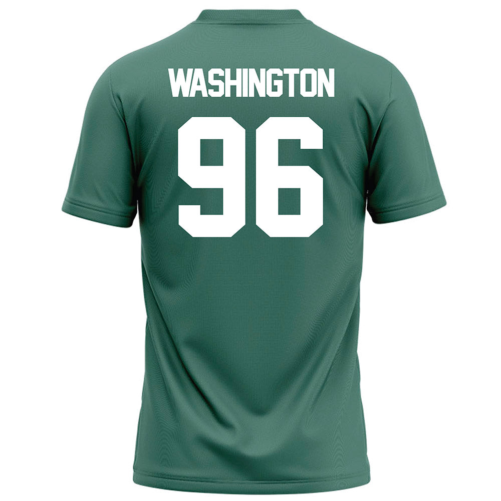 OKBU - NCAA Football : Noah Washington - Green Football Jersey-1