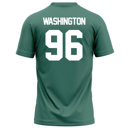 OKBU - NCAA Football : Noah Washington - Green Football Jersey-1