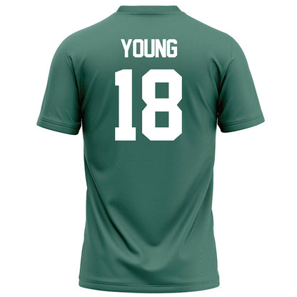 OKBU - NCAA Football : Matthew Young - Green Football Jersey-1