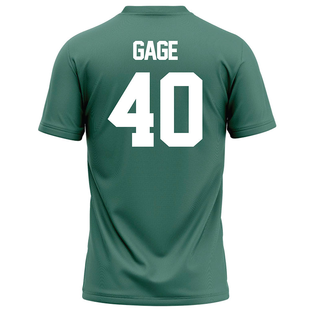 OKBU - NCAA Football : Trevor Gage - Green Football Jersey-1