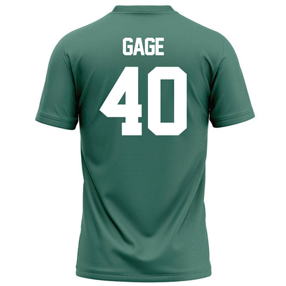 OKBU - NCAA Football : Trevor Gage - Green Football Jersey-1