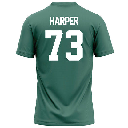 OKBU - NCAA Football : Ian Harper - Green Football Jersey-1