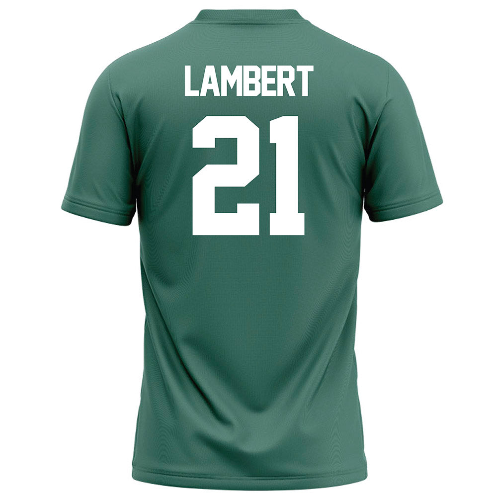 OKBU - NCAA Football : Edric Lambert - Green Football Jersey-1