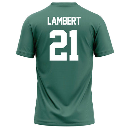 OKBU - NCAA Football : Edric Lambert - Green Football Jersey-1