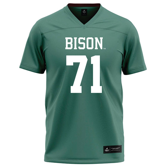 OKBU - NCAA Football : Owen Akin - Green Football Jersey-0