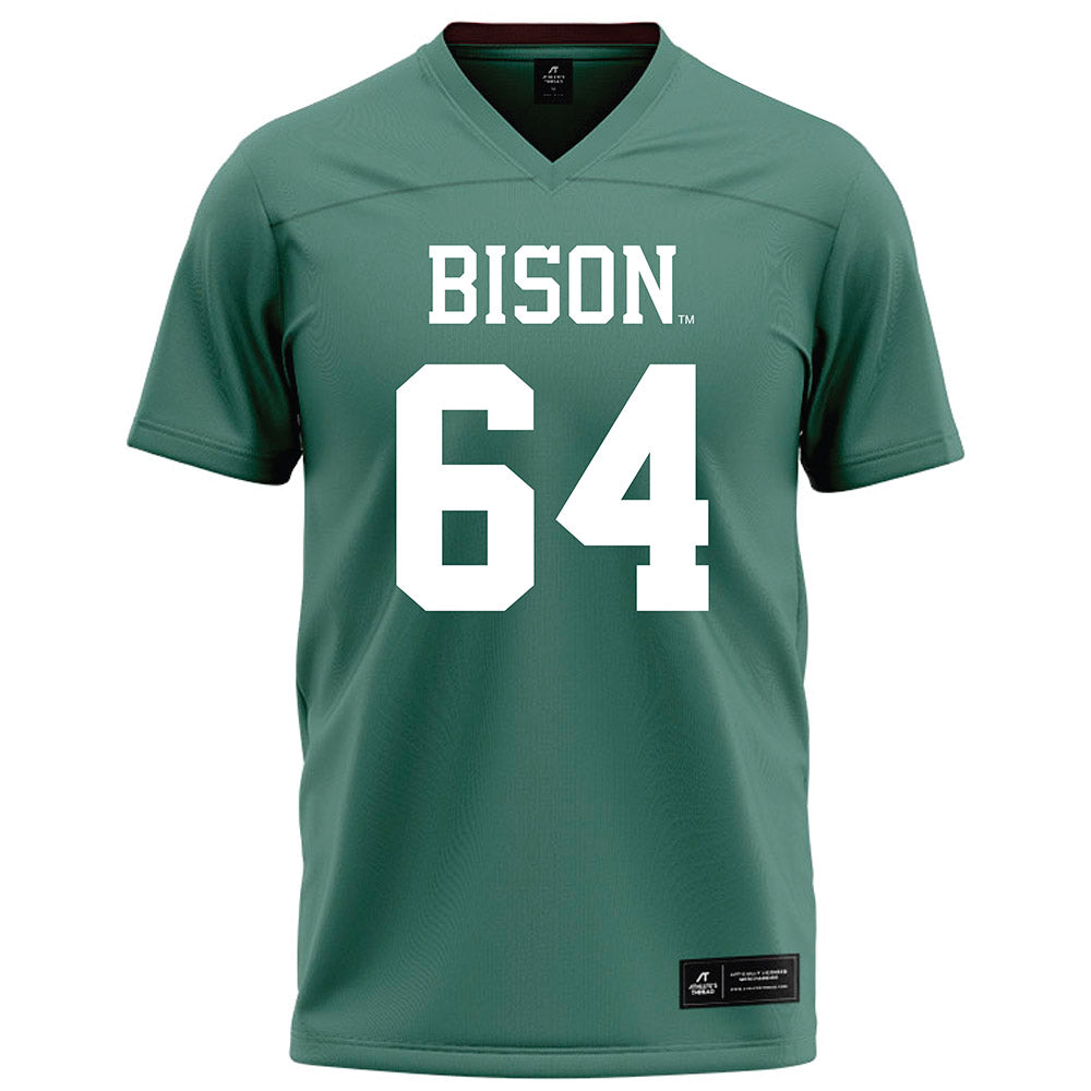 OKBU - NCAA Football : Graham Hill - Green Football Jersey-0