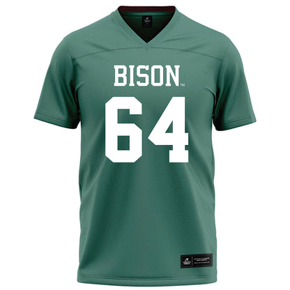 OKBU - NCAA Football : Graham Hill - Green Football Jersey-0