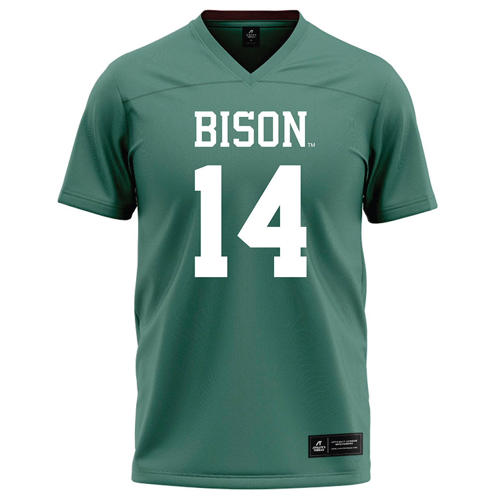 OKBU - NCAA Football : Garrett Vaughn - Green Football Jersey