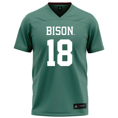 OKBU - NCAA Football : Matthew Young - Green Football Jersey-0