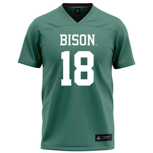 OKBU - NCAA Football : Matthew Young - Green Football Jersey-0