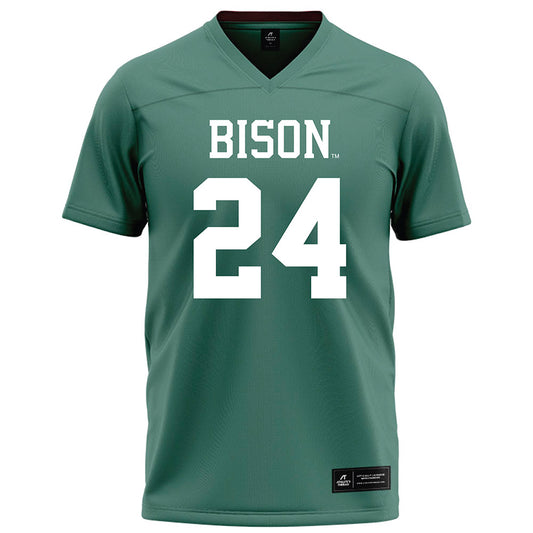 OKBU - NCAA Football : EJ Moore - Green Football Jersey-0