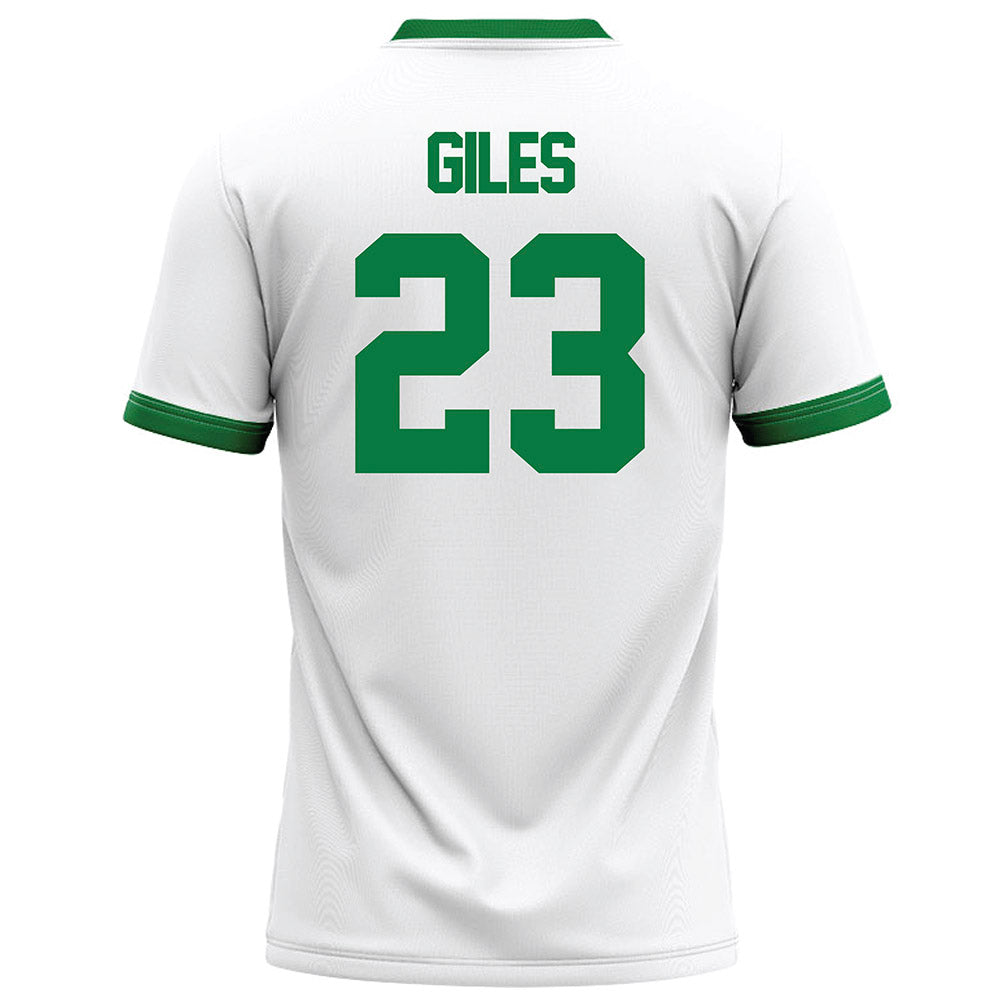 OKBU - NCAA Football : Caleb Giles - White Football Jersey-1