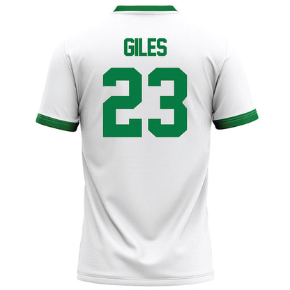 OKBU - NCAA Football : Caleb Giles - White Football Jersey-1