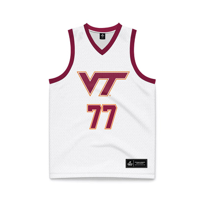 Virginia Tech - NCAA Men's Basketball : Antonio Dorn - White Basketball Jersey-0