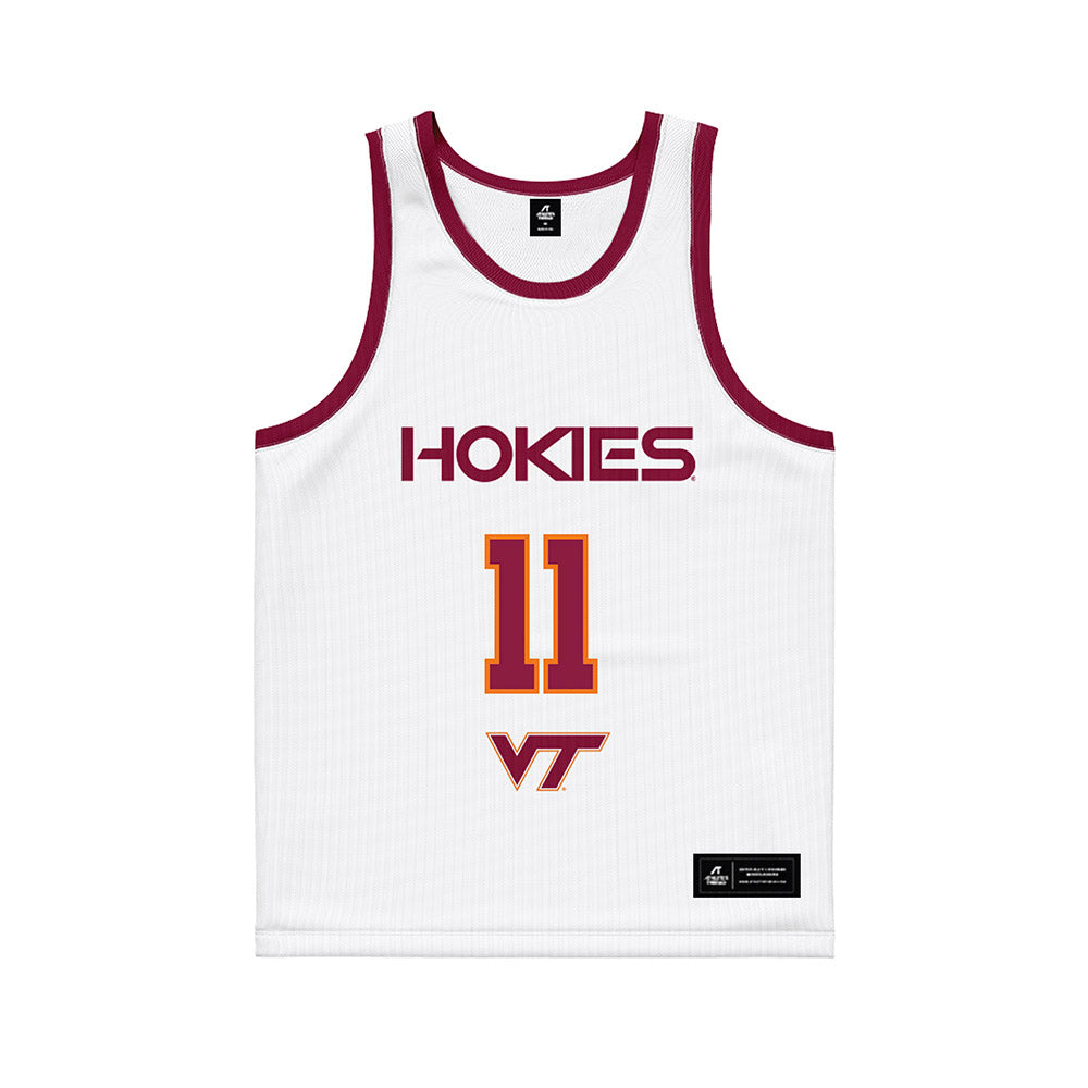 Virginia Tech - NCAA Women's Basketball : Spela Brecelj - White Basketball Jersey-0