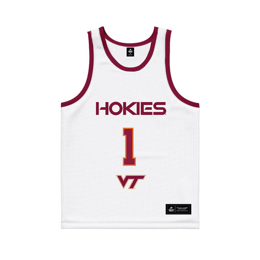 Virginia Tech - NCAA Women's Basketball : Carleigh Wenzel - White Basketball Jersey-0
