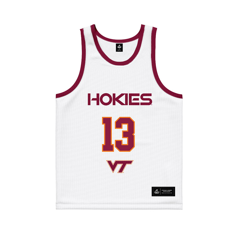 Virginia Tech - NCAA Women's Basketball : Kate Sears - White Basketball Jersey-0