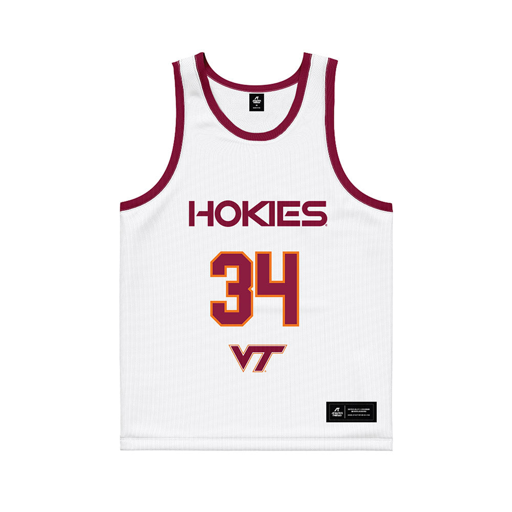 Virginia Tech - NCAA Women's Basketball : Kayl Petersen - White Basketball Jersey-0