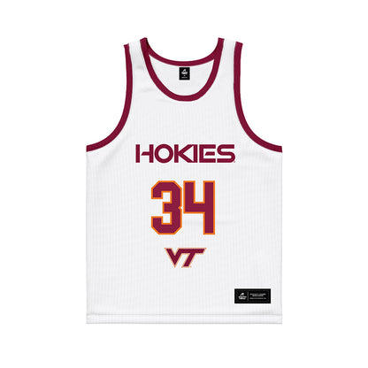 Virginia Tech - NCAA Women's Basketball : Kayl Petersen - White Basketball Jersey-0