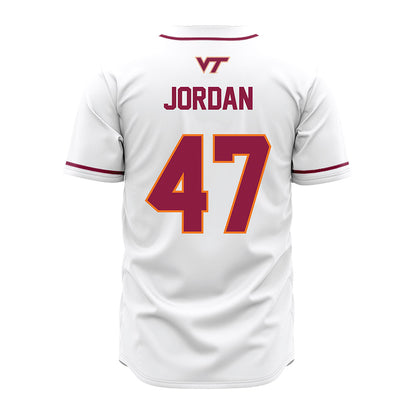 Virginia Tech - NCAA Baseball : Mycah Jordan - White Jersey