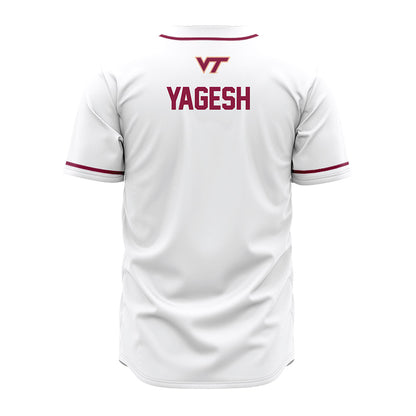 Virginia Tech - NCAA Baseball : Brendan Yagesh - White Jersey