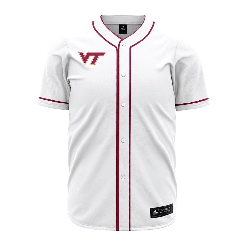 Virginia Tech - NCAA Baseball : Brendan Yagesh - White Jersey