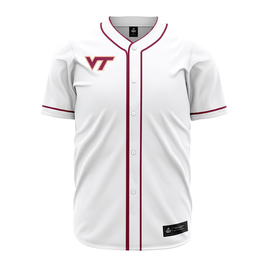 Virginia Tech - NCAA Baseball : Treyson Hughes - White Jersey