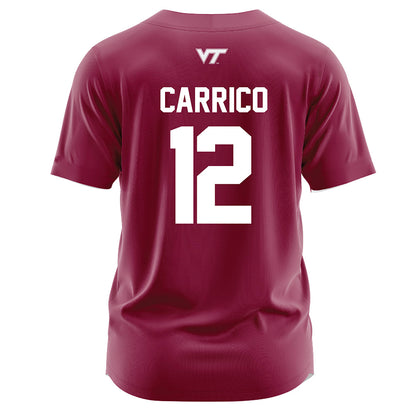 Virginia Tech - NCAA Softball : Breanna Carrico - Maroon Jersey-1