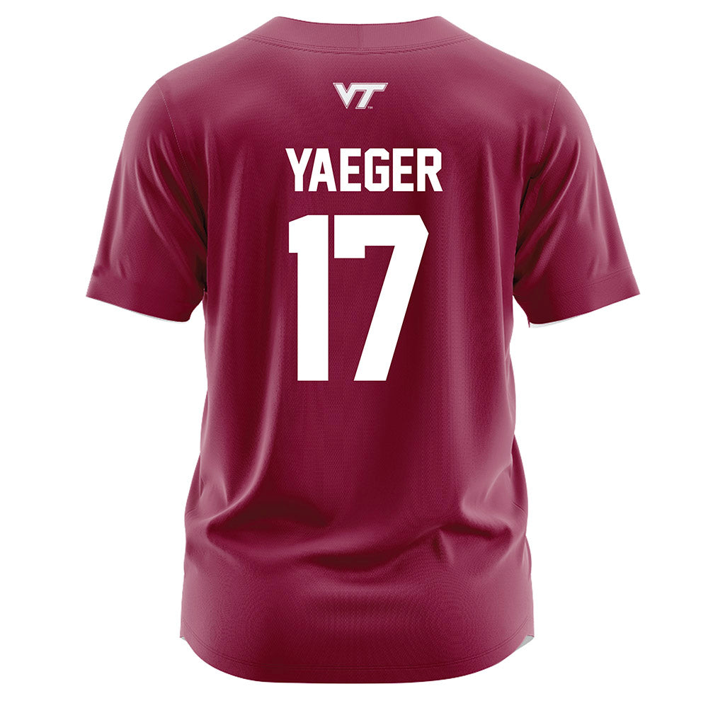 Virginia Tech - NCAA Softball : Zoe Yaeger - Maroon Jersey-1