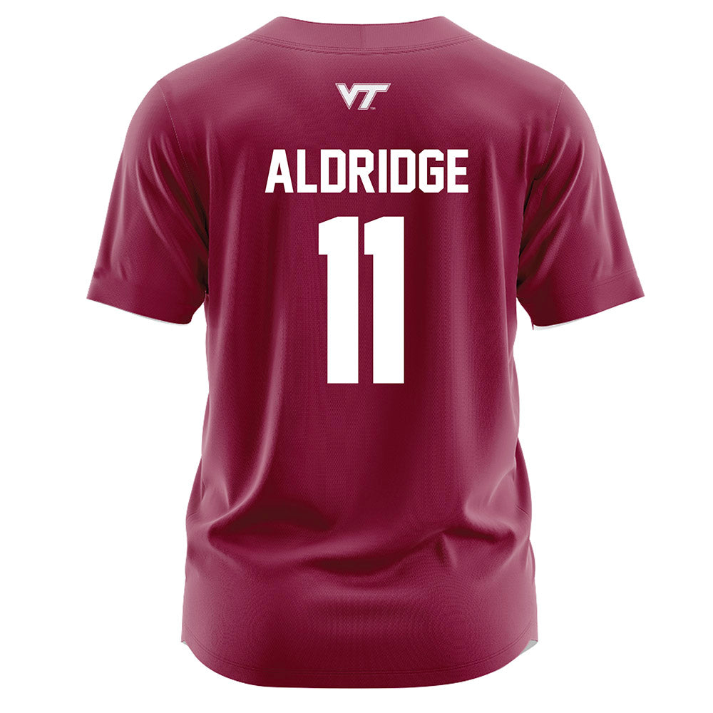 Virginia Tech - NCAA Softball : Kylie Aldridge - Maroon Jersey-1