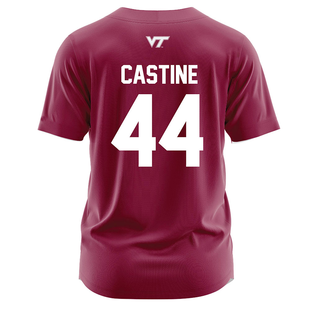  - NCAA Softball : Rachel Castine - Maroon Jersey-1