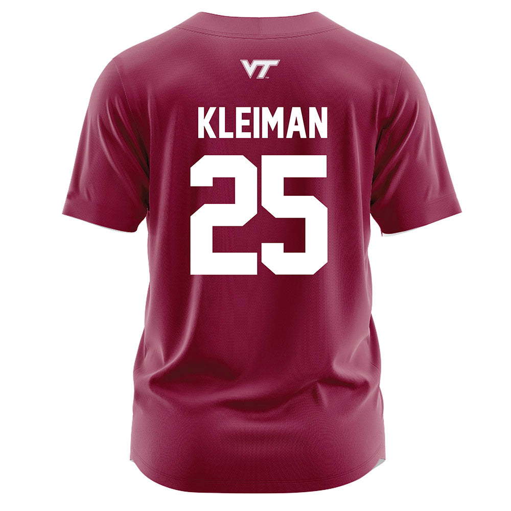Virginia Tech - NCAA Softball : Sophie Kleiman - Maroon Jersey-1