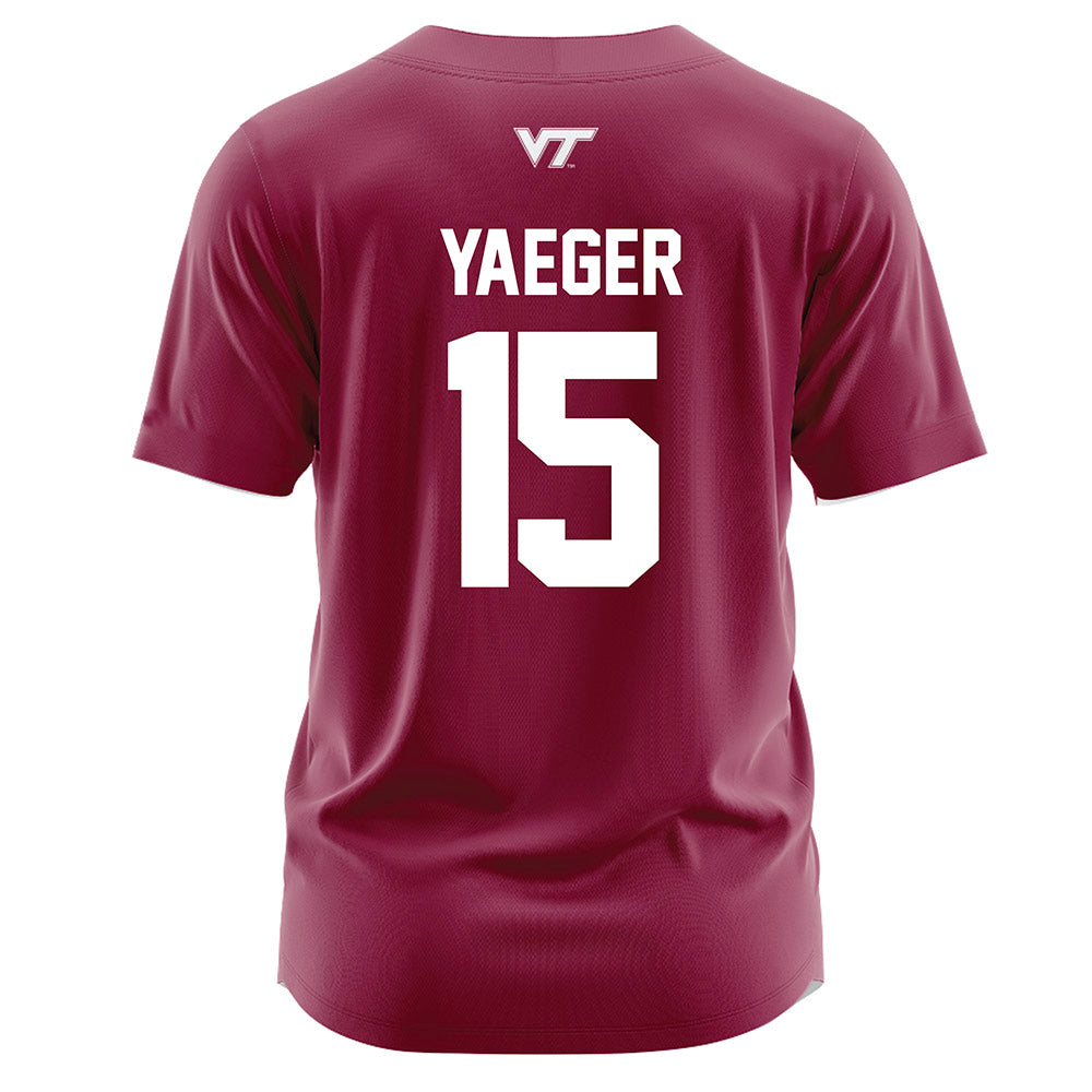 Virginia Tech - NCAA Softball : Zoe Yaeger - Maroon Jersey-1