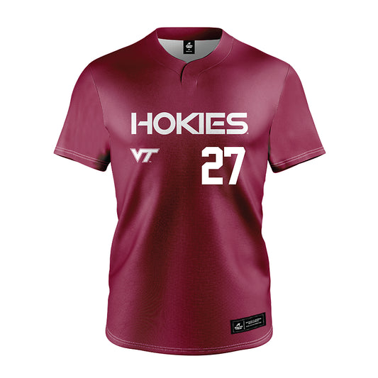 Virginia Tech - NCAA Softball : Emma Lemley - Maroon Jersey-0