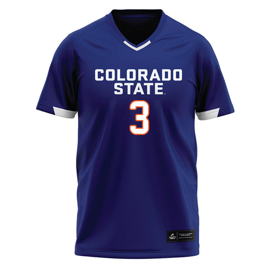 Colorado State - NCAA Softball : Morgan Crosby - Blue Baseball Jersey