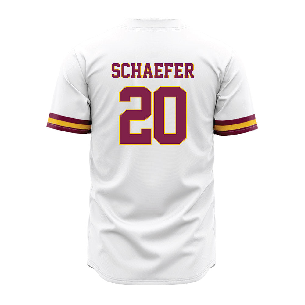 Arizona State - NCAA Baseball : Derek Schaefer - White Jersey-1
