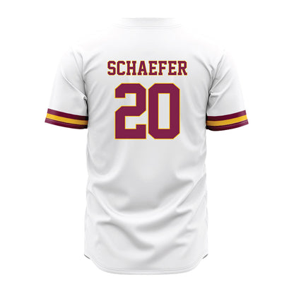 Arizona State - NCAA Baseball : Derek Schaefer - White Jersey-1