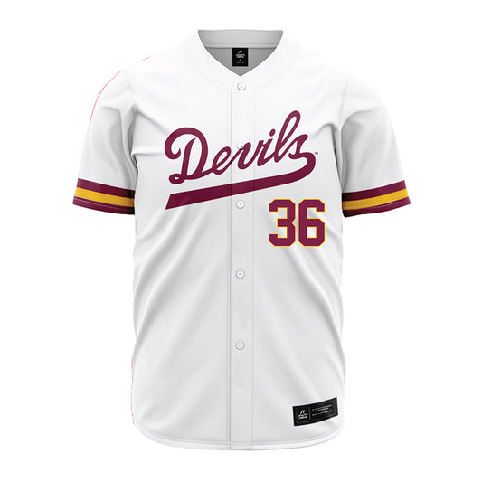 Arizona State - NCAA Baseball : Wyatt Halvorson - White Jersey