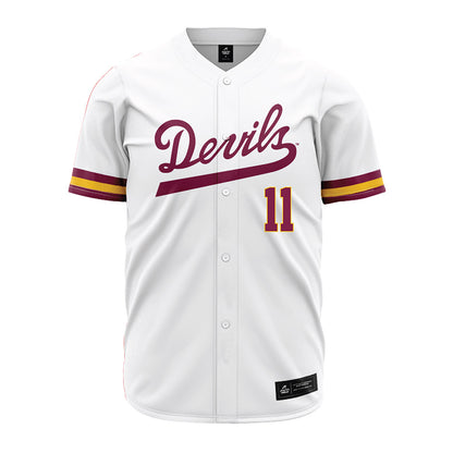 Arizona State - NCAA Baseball : Kien Vu - White Jersey