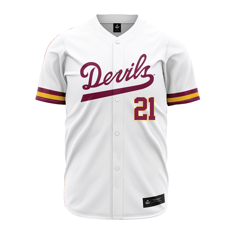 Arizona State - NCAA Baseball : Camden Bates - White Jersey