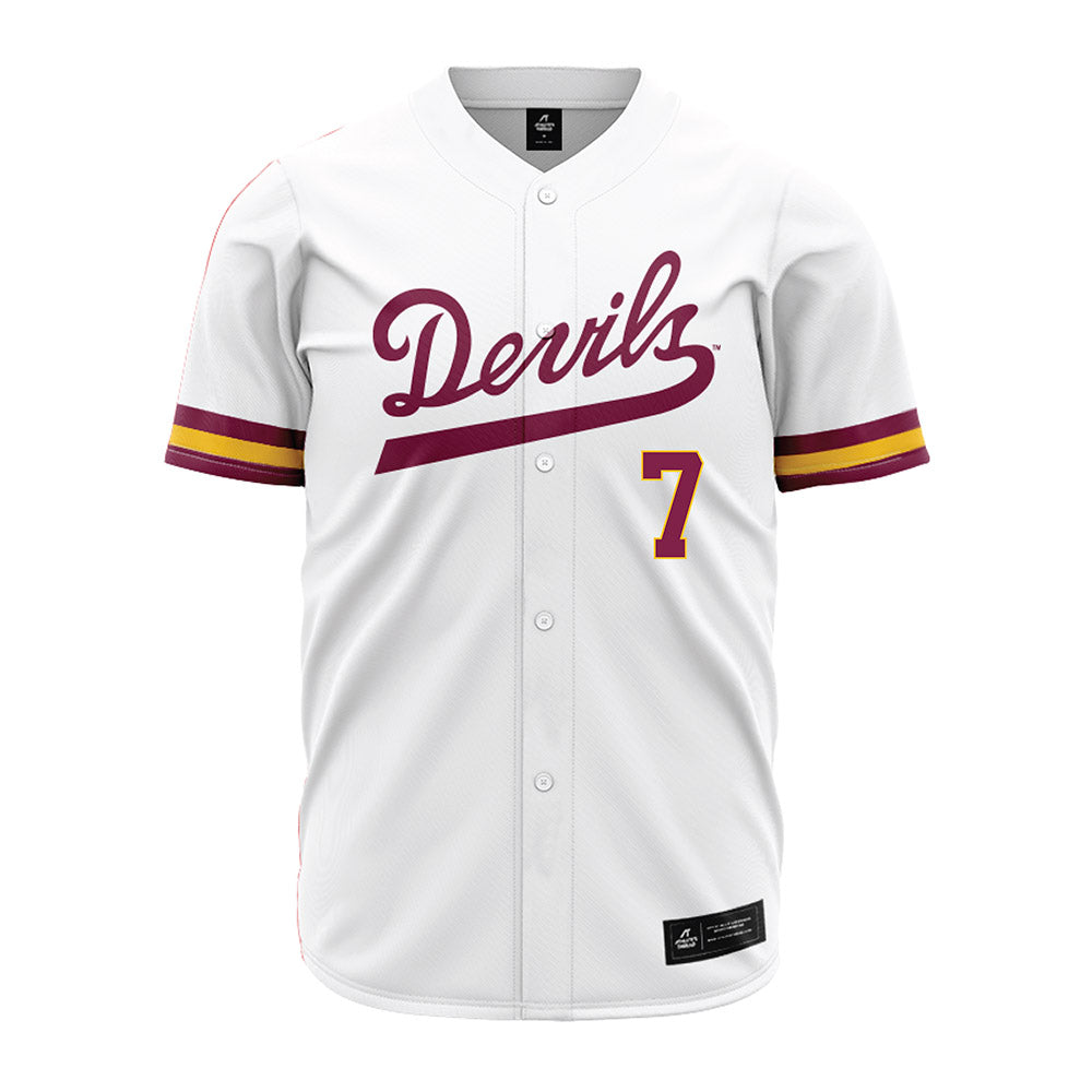 Arizona State - NCAA Baseball : Ryan Darrah - White Jersey-0